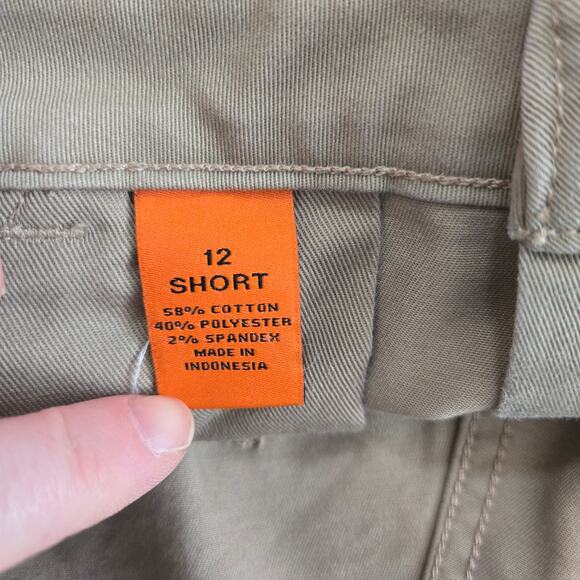 40 GRIT by Duluth Trading Women's Khaki Carpenter Workwear Pants Size 12 SHORT - Picture 8 of 8